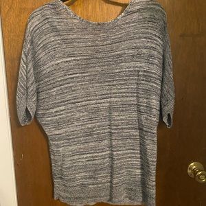 Grey striped sweater